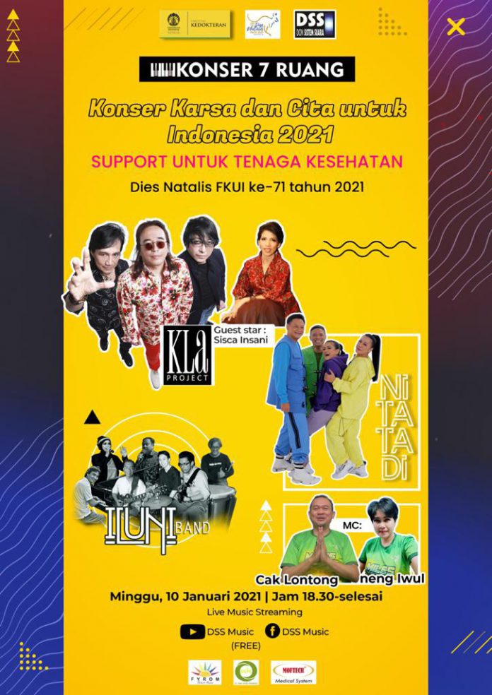 Dies Natalis FKUI ke71 tahun 2021, Konser Karsa dan Cita untuk Indonesia 2021 Support untuk Tenaga Kesehatan