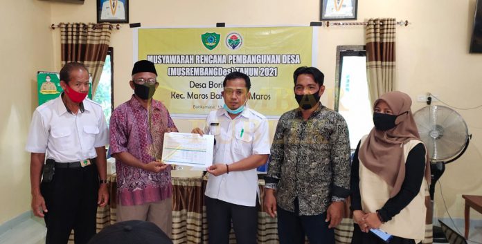 Pemeritah Desa Borikamase Kecamatan Maros baru Kabupaten Maros, resmi menetapkan APBDes tahun 2021 sebesar Rp1.048.845.000.