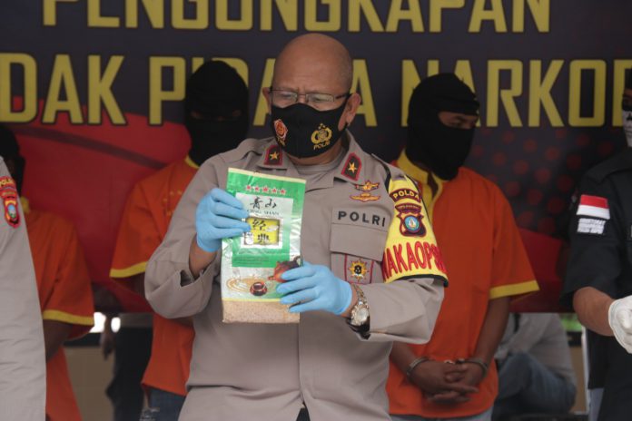 Konferensi pers, Diresnarkoba Polda Kepri Pengungkapan Tindak Pidana Narkoba