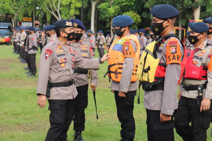 Polda Banten Gelar Apel Pasukan Antisipasi Bencana