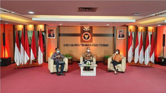 Kepala BNPT Komjen Boy Rafli saat bicara di Webinar Sosialisasi Perpres Nomor 7 Tahun 2021 terkait RANPE, Jumat 5 Februari 2021. (Dok. Istimewa)