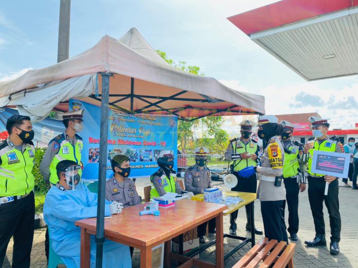 Giat Peduli dan Berbagi Satlantas Polres Maros