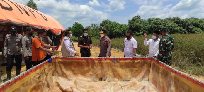 Cegah Karhutla BPBD Dan TIM Pengendali Karhutla Kabupaten Tanjung Jabung Barat Giatkan Aktivitas Posko