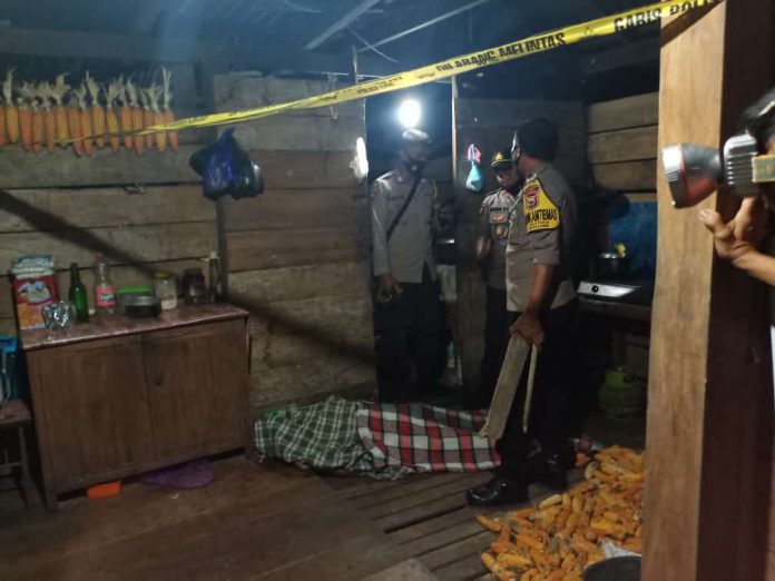 Tempat Kejadian Perkara Pembunuhan Lappa Helalang Desa Batu Putih Kecamatan Mallawa Kabupaten Maros ( Foto : Nur Fajriansyah )