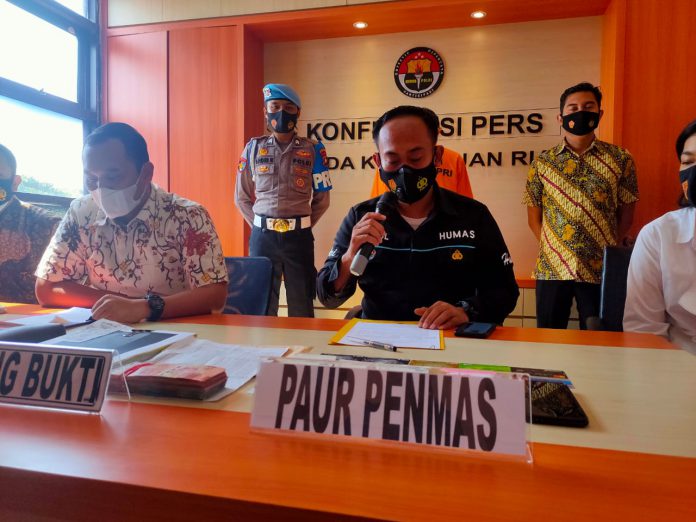 Paur Penmas Bid Humas Polda Kepri Ipda Husnul Afkar, Jumat (4/6/2021) saat konferensi pers