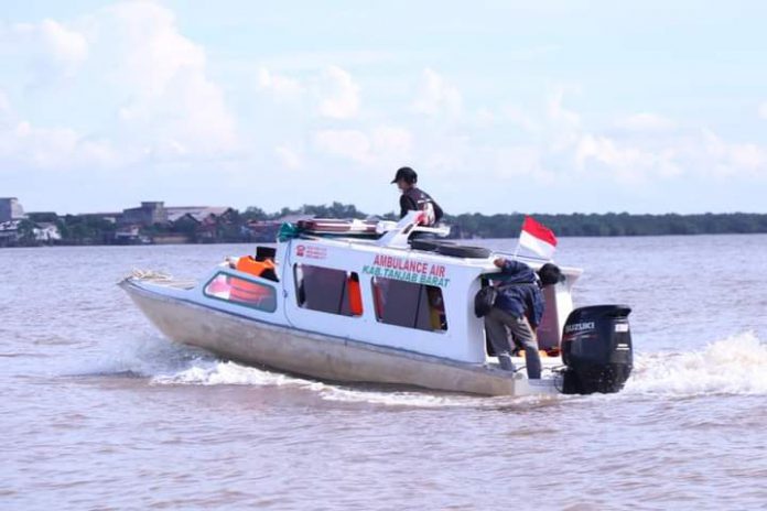 Bupati Tanjung Jabung Barat Resmikan Ambulance Air Di Pelabuhan LLASDP Kuala Tungkal