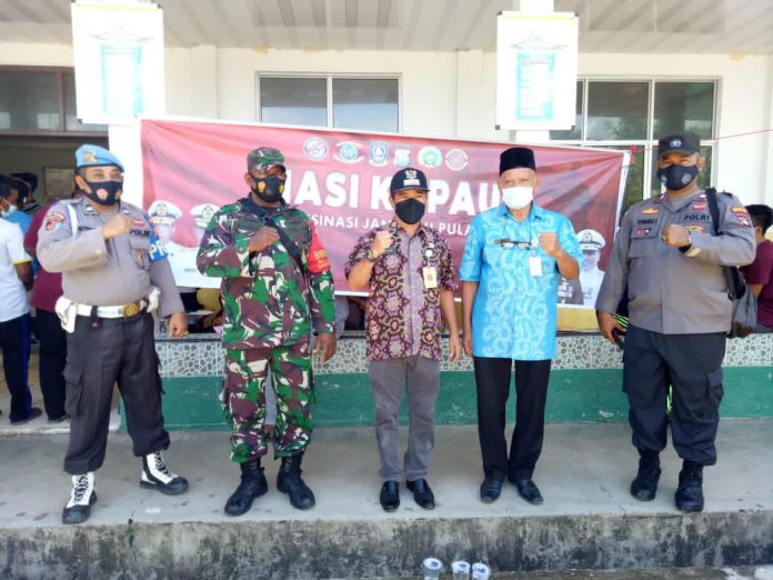 Kapolsek Galang AKP Herman Kelly kembali melakukan peninjauan Pelaksanaan Program Nasi Kapau bertempat di Pulau Nguan dan Pulau Subang