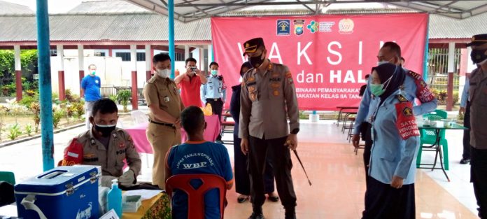 Polres Bintan Laksanakan Kegiatan Gerai Vaksinasi Presisi Di Lembaga Pemasyarakatan Kelas II A Tanjungpinang