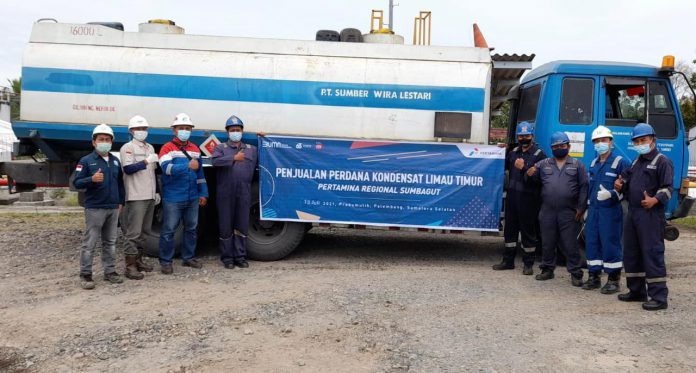 PT Pertamina (Persero) melalui Petrochemical Regional Sumatera Bagian Utara (Sumbagut) melakukan penjualan perdana kondensat Limau Timur sebanyak 200 barel pada Selasa (13/7).