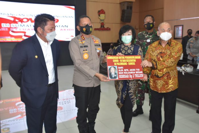 Polda Sumsel mendapat bantuan dana penanggulangan covid-19 sebesar Rp.2 Triliun.