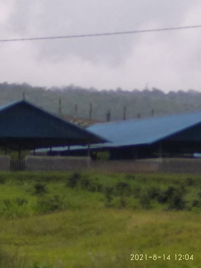 Tampak PT Mahakarta peternakan babi yang disoal warga