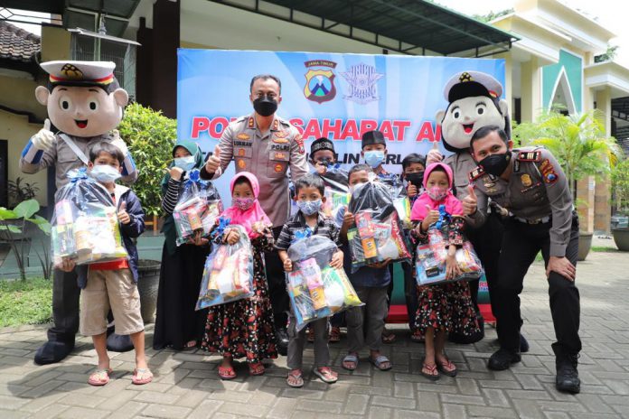 Peringatan hari ulang tahun lalu lintas Bhayangkara Polres Kediri